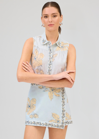 Allison Sophie Skort - Pale Blue ***FINAL SALE***-Hand In Pocket