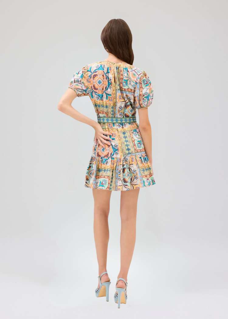 Allison Isabella Dress- Scarf Print ***FINAL SALE***-Hand In Pocket