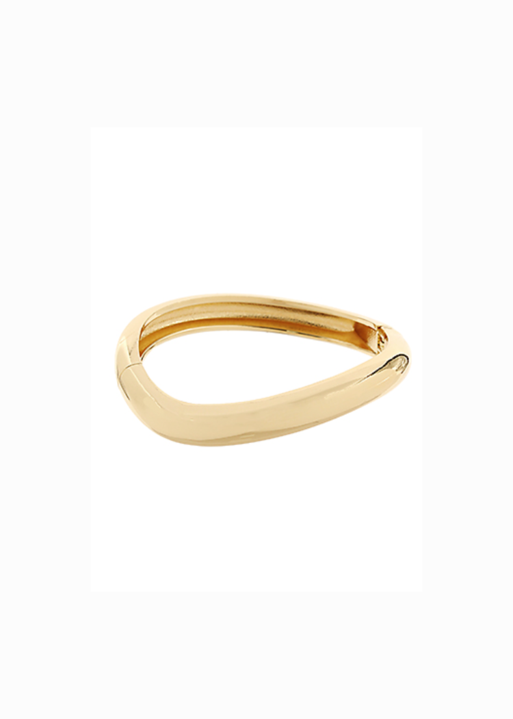 Soleil Wave Hinge Bracelet - Gold-Hand In Pocket