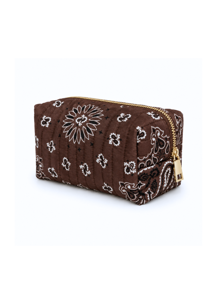Bandana Cosmetic Case - Coco Brown