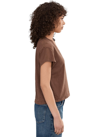 Michael Stars Harlan V Neck - Bark-Hand In Pocket