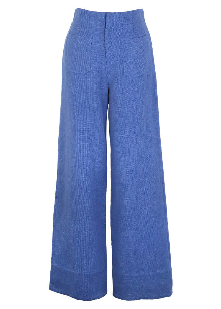Lucy Paris Davina Pant - Dark Blue ***FINAL SALE***-Hand In Pocket