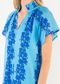 THML Emily Floral Dress - Blue