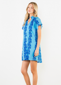THML Emily Floral Dress - Blue