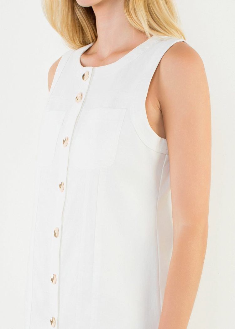 THML Maeve Dress - White