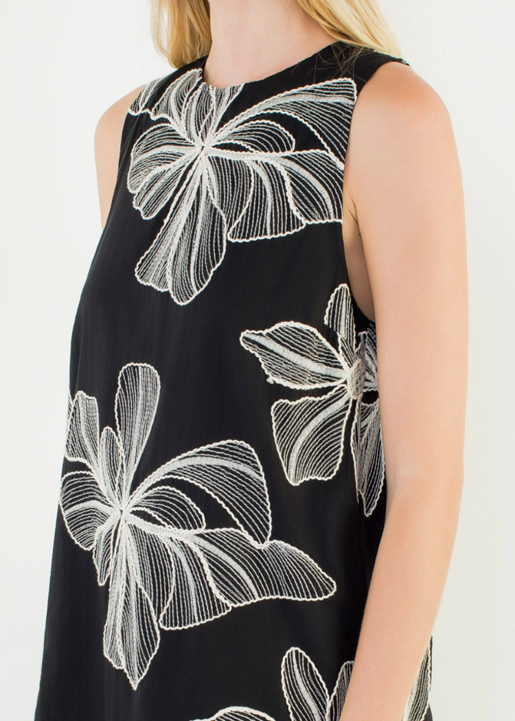 THML Elara Embroidered Dress