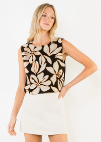 THML Monroe Embroidered Top - Black-Hand In Pocket