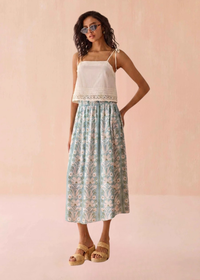 Omika Kira Skirt - Aubrie Seafoam-Hand In Pocket