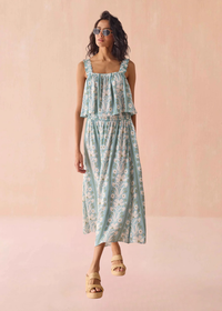 Omika Kira Skirt - Aubrie Seafoam-Hand In Pocket