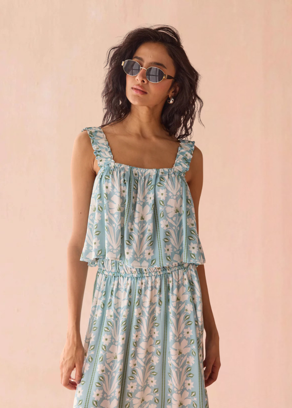 Omika Freya Top - Aubrie Seafoam-Hand In Pocket