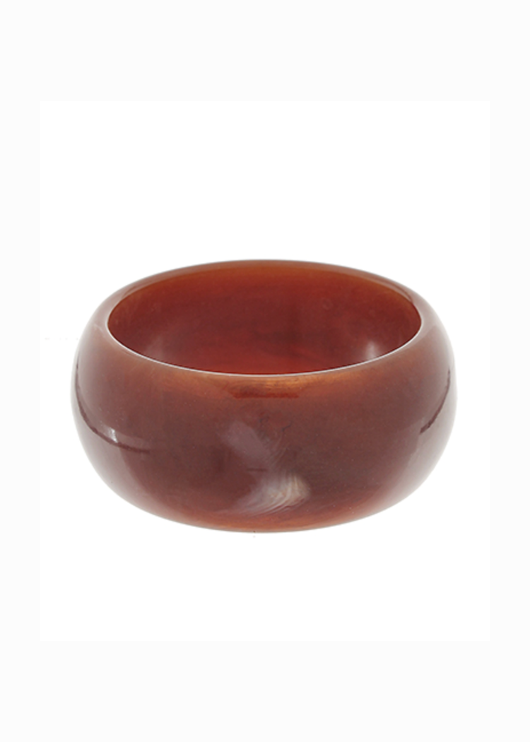 Emery Chunky Acrylic Bracelet - Brown-Hand In Pocket