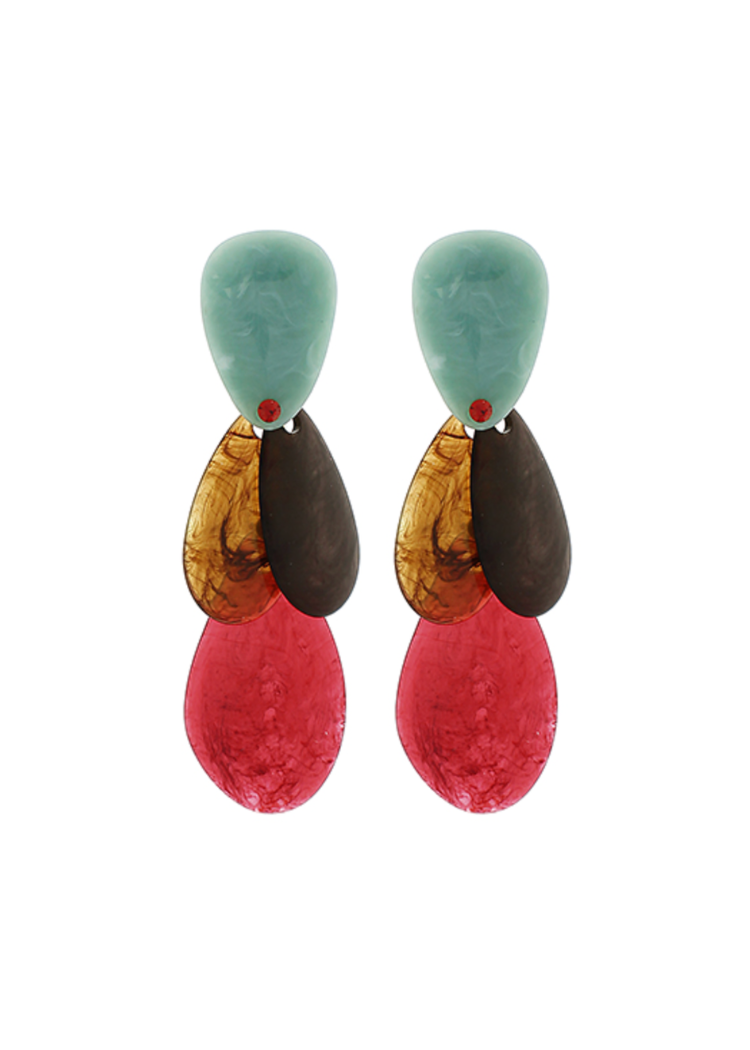 Hadley Earrings - Red Multi