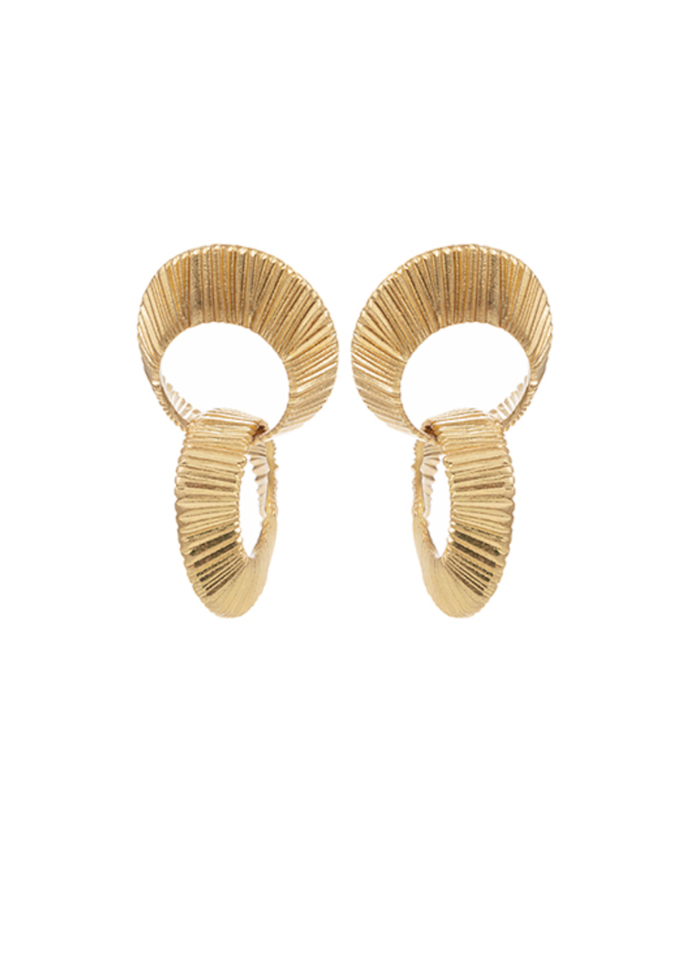 Delaney Earrings - Vintage Gold-Hand In Pocket