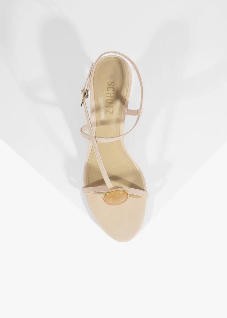 Schutz Azure Embellished Sandal - Cotton Candy ***FINAL SALE***-Hand In Pocket