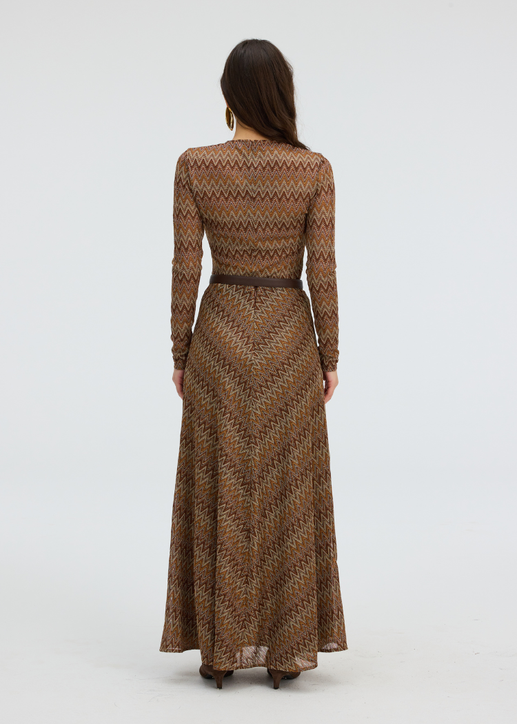 Allison Olive Skirt - Chestnut-Hand In Pocket