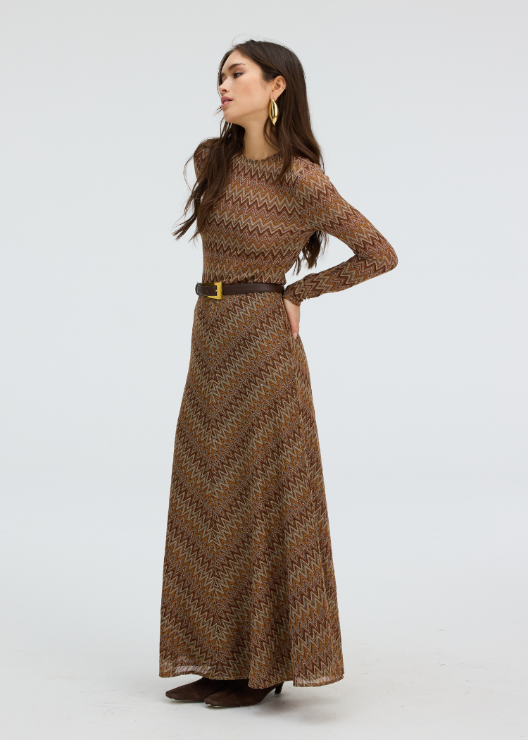 Allison Olive Skirt - Chestnut-Hand In Pocket