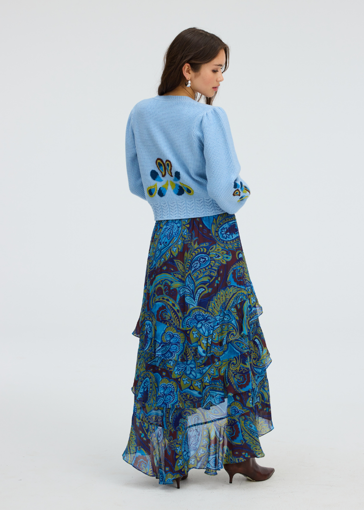 Allison Piper Cardigan - Dusk Blue-Hand In Pocket