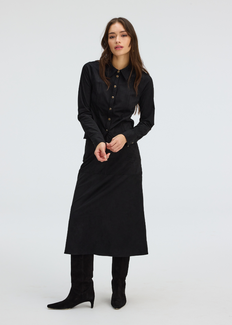 Allison Kit Skirt - Black-Hand In Pocket
