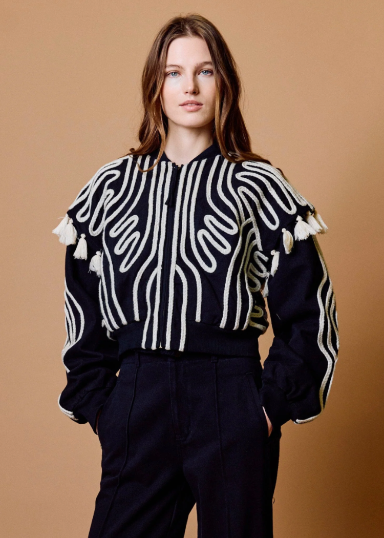 Cleobella Mondrian Jacket - Black-Hand In Pocket