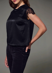 Sanctuary One Of A Kind Satin Shell - Black-Hand In Pocket