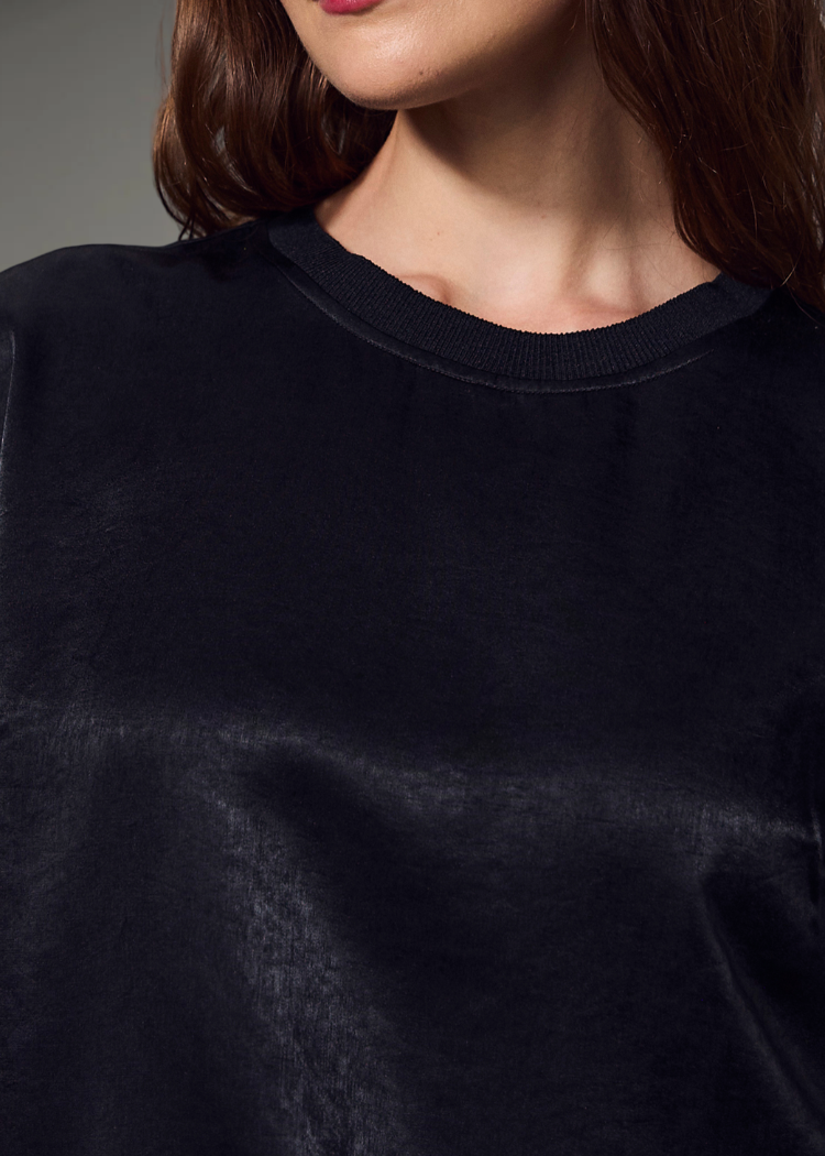 Sanctuary One Of A Kind Satin Shell - Black-Hand In Pocket