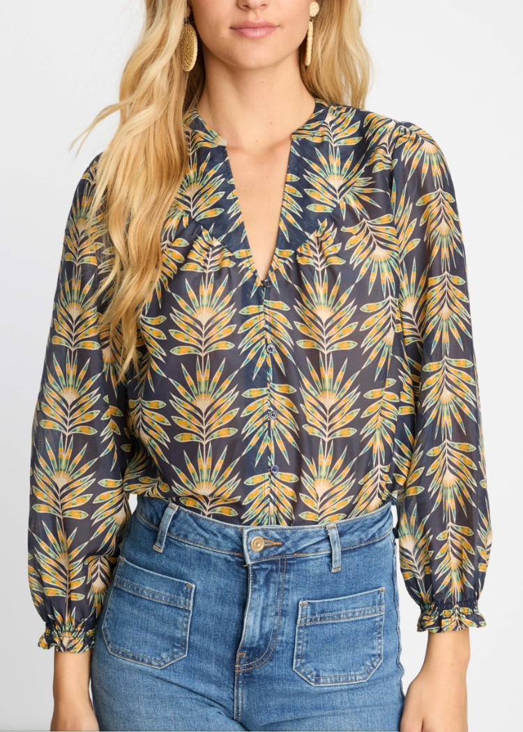 Caballero Sutton Top - Deco Plume-Hand In Pocket