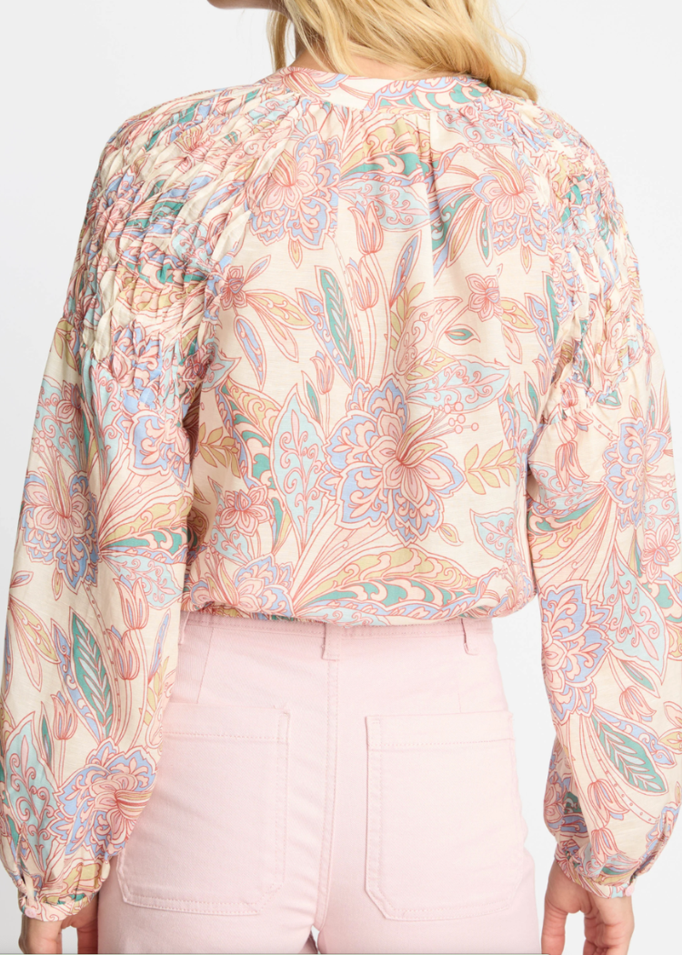 Caballero Dolly Top - Paisley Floral-Hand In Pocket