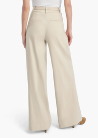 Favorite Daughter Miranda Linen Pant - Light Khaki-Hand In Pocket