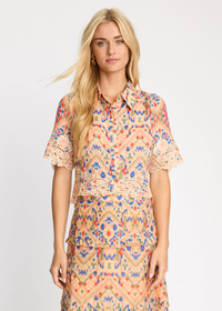 Caballero Tay Top - Sunset Ikat-Hand In Pocket