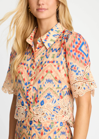 Caballero Tay Top - Sunset Ikat-Hand In Pocket