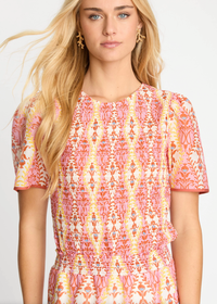 Caballero Delta Top - Heritage Floral-Hand In Pocket