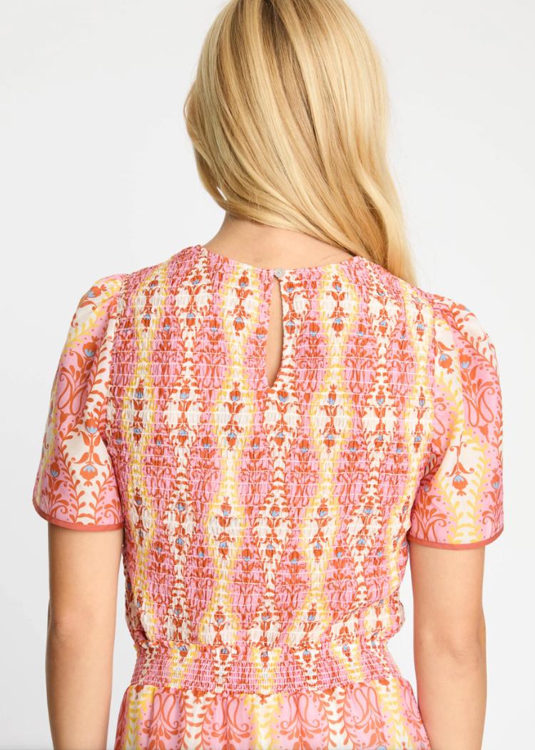 Caballero Delta Top - Heritage Floral-Hand In Pocket