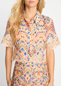 Caballero Tay Top - Sunset Ikat-Hand In Pocket