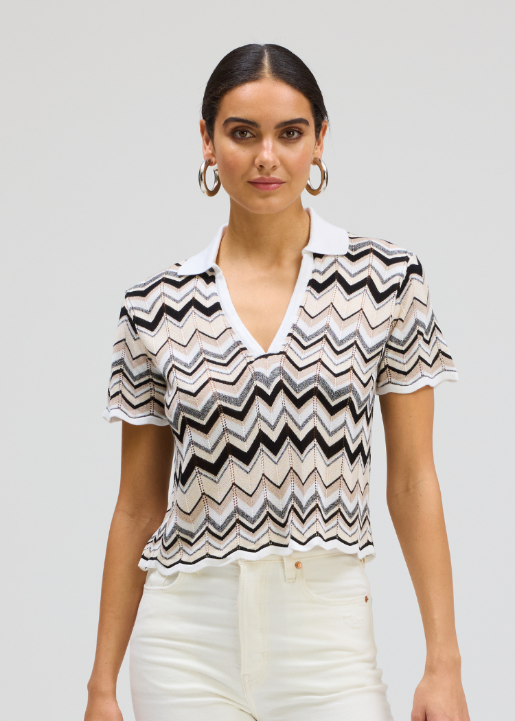 Allison Shay Pullover - Neutral Multi-Hand In Pocket