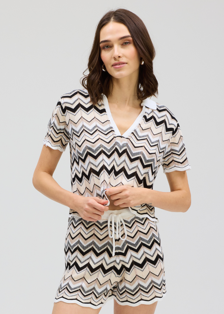 Allison Shay Pullover - Neutral Multi-Hand In Pocket