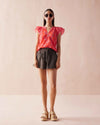 Omika Wilora Blouse- Vani Papaya