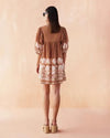 Omika Wren Mini Dress- Marla Cardamom-Hand In Pocket