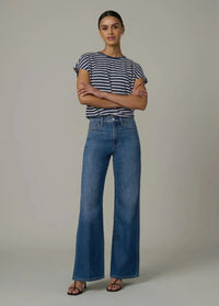 Joe's Jeans The Mia High Rise Wide Leg Ankle - Fortunate-Hand In Pocket