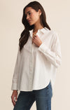 Z Supply Elevated Poplin Shirt-White