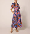 Cleobella Zara Ankle Dress- Fresco Print-Hand In Pocket