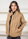 Nico Quilted Mineral Washed Jacket-Hand In Pocket
