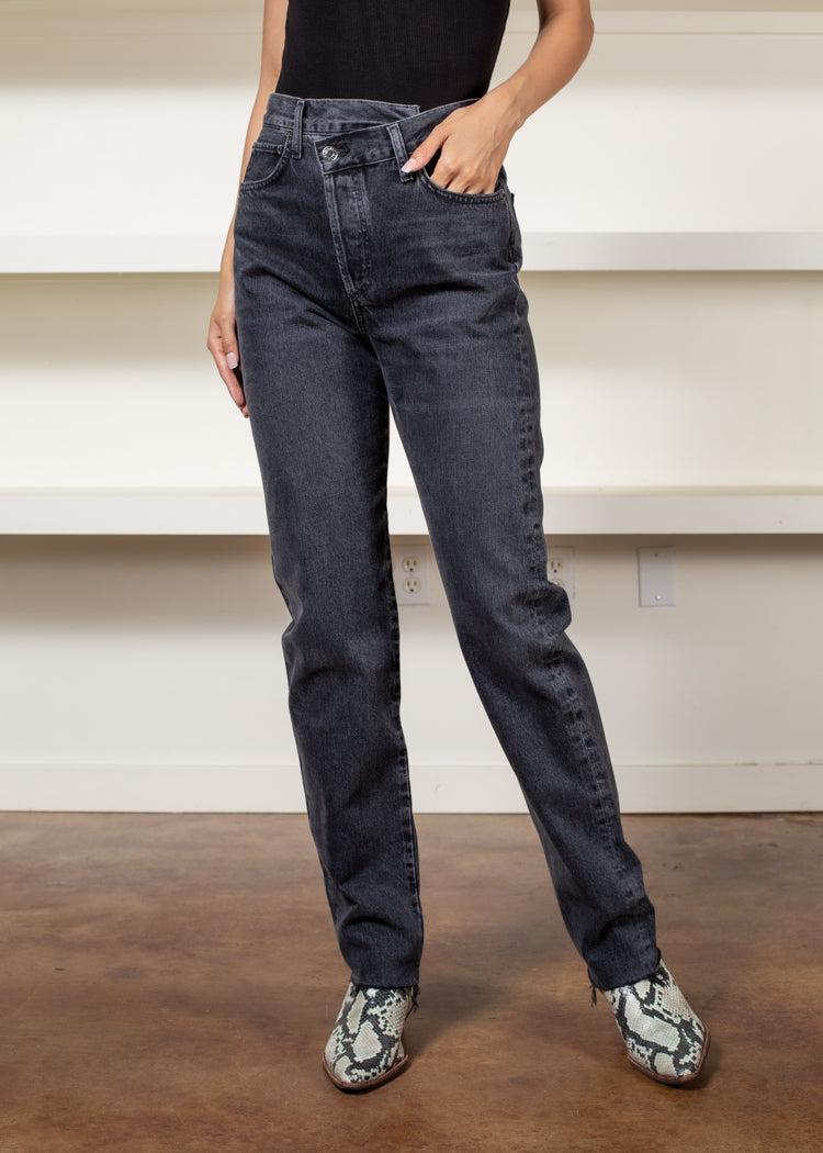 Agolde Criss Cross Straight Jean - Shambles ***FINAL SALE***-Hand In Pocket