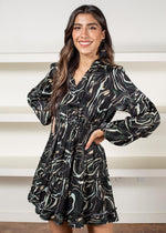 Meera Swirl Print Dress ***FINAL SALE***-Hand In Pocket