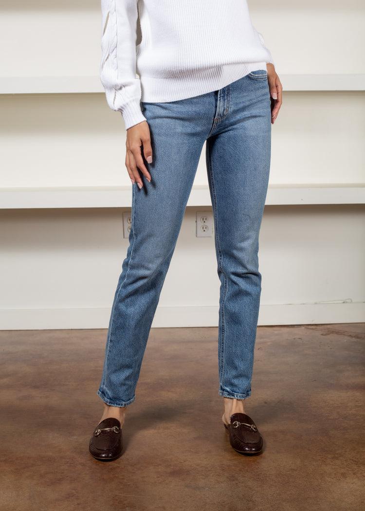 Agolde Merrel Mid Rise Straight Leg - Spellbound-Hand In Pocket