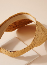 Straw Visor Hat-Hand In Pocket