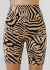 Power High Rise Tiger Print Biker Shorts-***FINAL SALE***-Hand In Pocket
