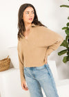 THML Pasquera Collared Sweater - Taupe ***FINAL SALE***-Hand In Pocket