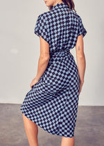 Baldhart Tie Waist Dress - Mineral Blue-***FINAL SALE***-Hand In Pocket
