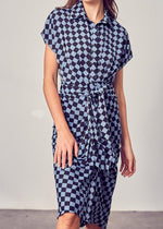 Baldhart Tie Waist Dress - Mineral Blue-***FINAL SALE***-Hand In Pocket