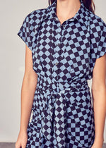 Baldhart Tie Waist Dress - Mineral Blue-***FINAL SALE***-Hand In Pocket